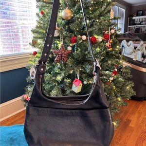 Coach Vintage Legacy Hobo Black Leather Shoulder Bag